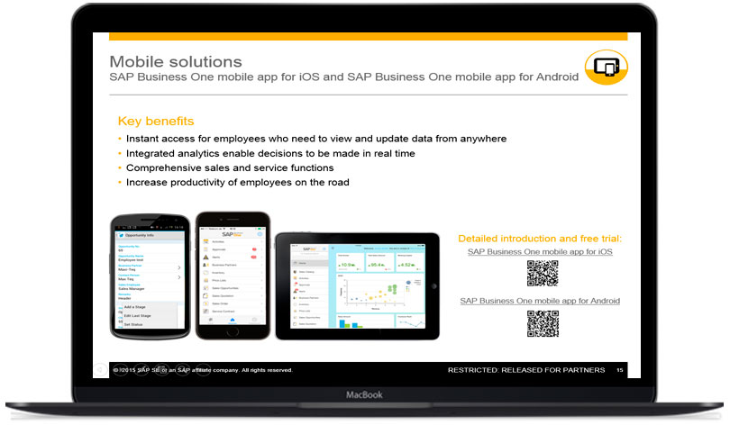Aplicações Móveis by SAP Business One